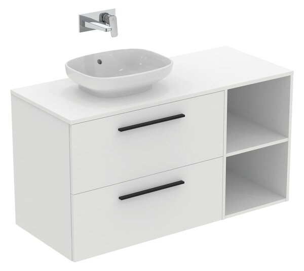 Mobile bagno basso a sospensione in rovere naturale 40x63 cm i.Life B - Ideal Standard