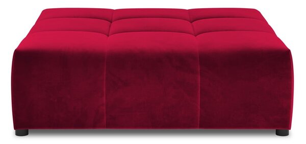 Poggiapiedi rosso con rivestimento in velluto Rome Velvet – Cosmopolitan Design