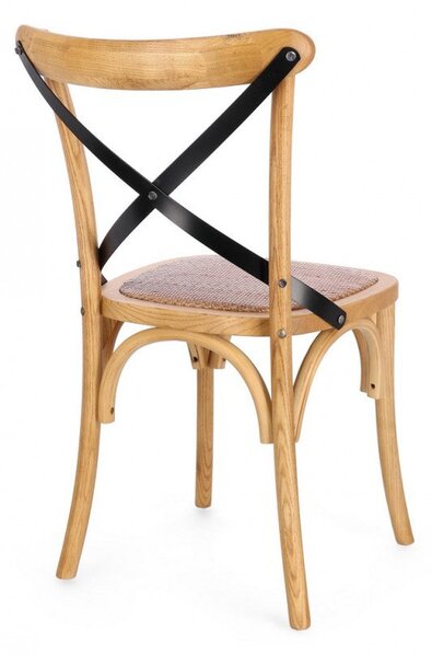 Sedia 50,5x52x87 cm in Rattan Naturale