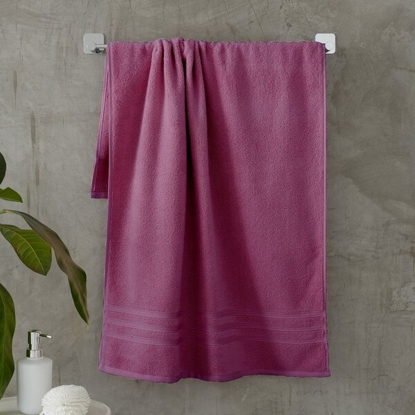 Asciugamano tipo terry rosa scuro in cotone 50x85 cm Zero Twist – Catherine Lansfield