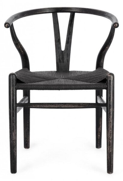 Set 2 Sedie 50x41x77 cm Artas in Legno Nero