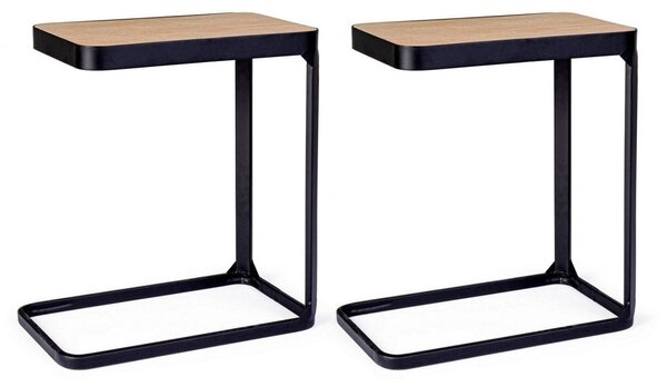 Set 2 Tavolini 50x30x55 cm Everitt in Legno