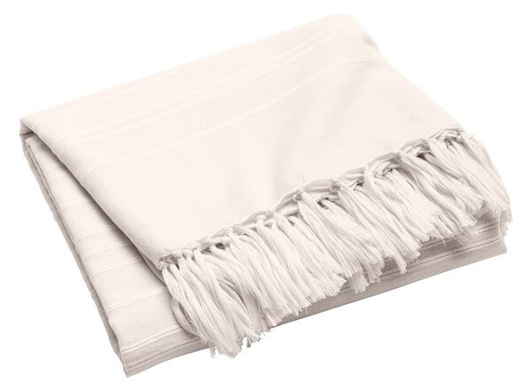 Copriletto color crema in cotone 125x150 cm Lilia – douceur d'intérieur