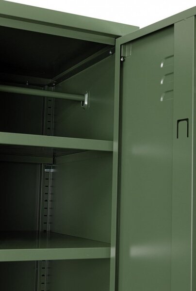 Armadio 1 Anta 46x38x185 cm Cambridge in Acciaio Verde