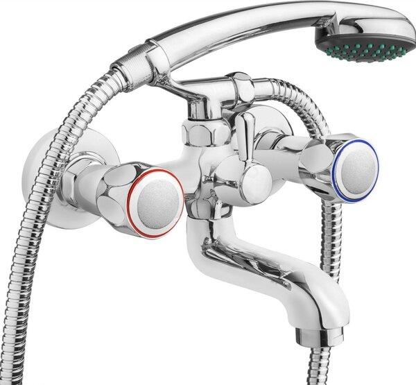 Bathtub mixer with shower set
