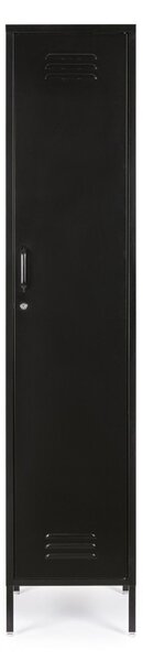 Armadio 1 Anta 46x38x185 cm Cambridge in Acciaio Nero
