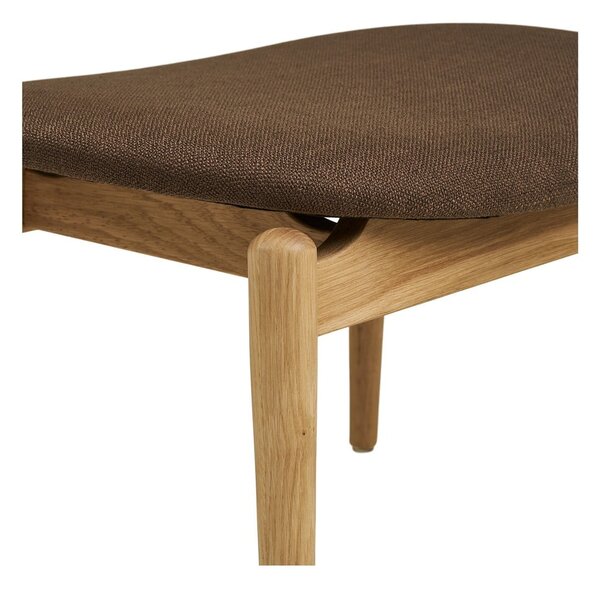 Poltrona con poggiapiedi marrone Olvera – House Nordic