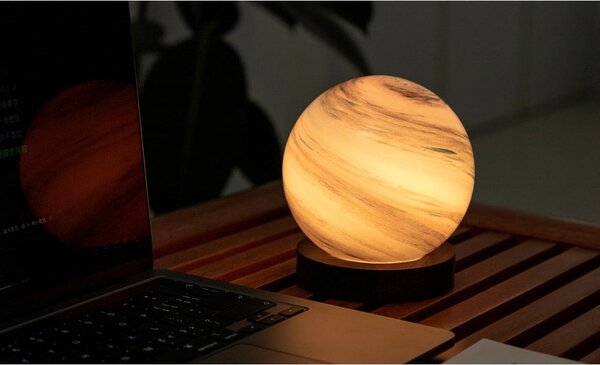 Decorazione luminosa marrone/colore naturale scuro con ricarica USB ø 12 cm Polar Cloud – Gingko