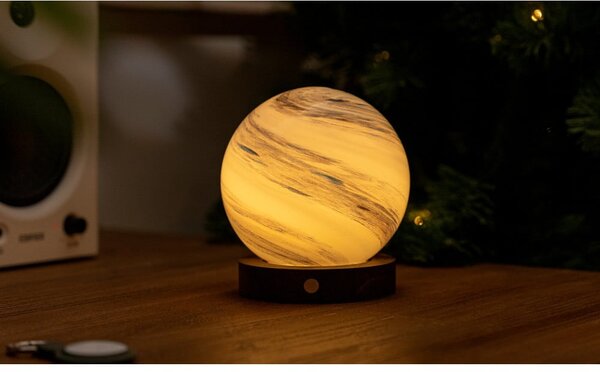 Decorazione luminosa marrone/colore naturale scuro con ricarica USB ø 12 cm Polar Cloud – Gingko