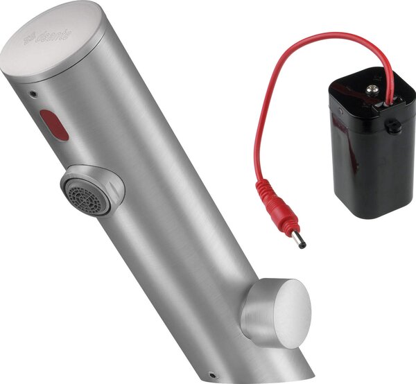 Touchless washbasin mixer with temperature control - 4xAA