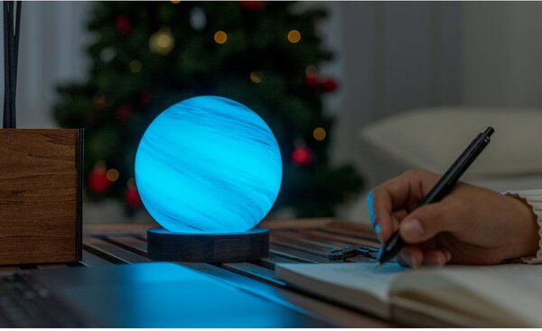 Decorazione luminosa marrone/colore naturale scuro con ricarica USB ø 12 cm Polar Cloud – Gingko