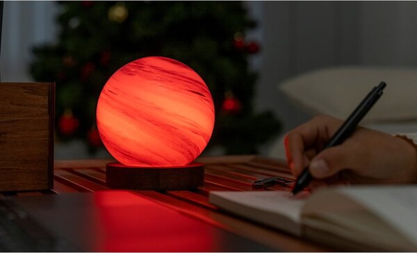 Decorazione luminosa marrone/colore naturale scuro con ricarica USB ø 12 cm Polar Cloud – Gingko