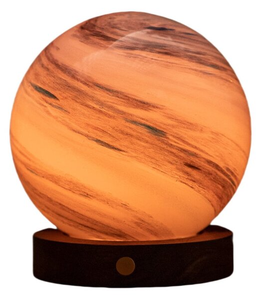 Decorazione luminosa marrone/colore naturale scuro con ricarica USB ø 12 cm Polar Cloud – Gingko