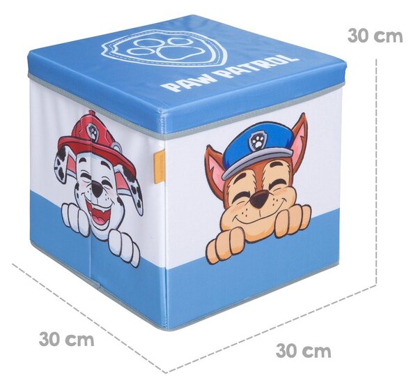 Organizer per giochi da bambino in tessuto 30x30x30 cm Paw Patrol – Roba