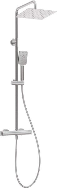 Rain shower with thermostatic shower mixer