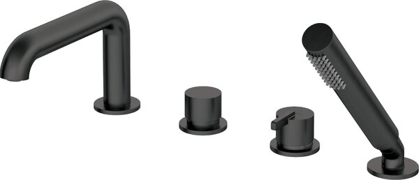 4-hole bathtub mixer with shower set
