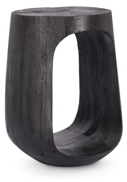 Tavolino Ø 33x45 cm Caffèblack in Legno Black