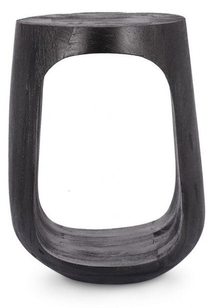 Tavolino Ø 33x45 cm Caffèblack in Legno Black