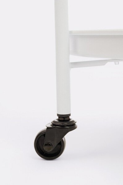 Tavolino da servizio in acciaio su ruote ø 44,5 cm Austin – Yes Everyday