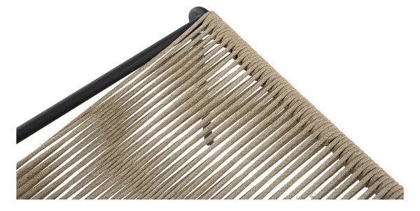 Sedie da pranzo in set beige in metallo impilabili 2 pz Emily – Marckeric