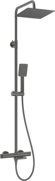 Showerhead with thermostatic bath mixer
