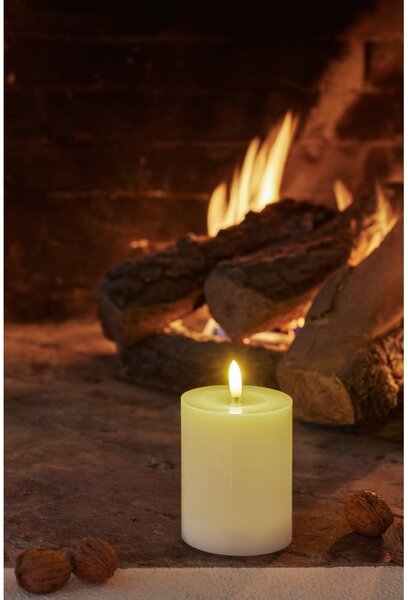 Candela a LED con alimentazione a batteria (altezza totale 10 cm) Sille – Sirius