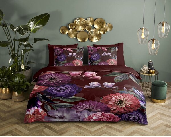 Biancheria da letto singola in cotone biologico Gerbera, 140 x 220 cm Organic - Descanso