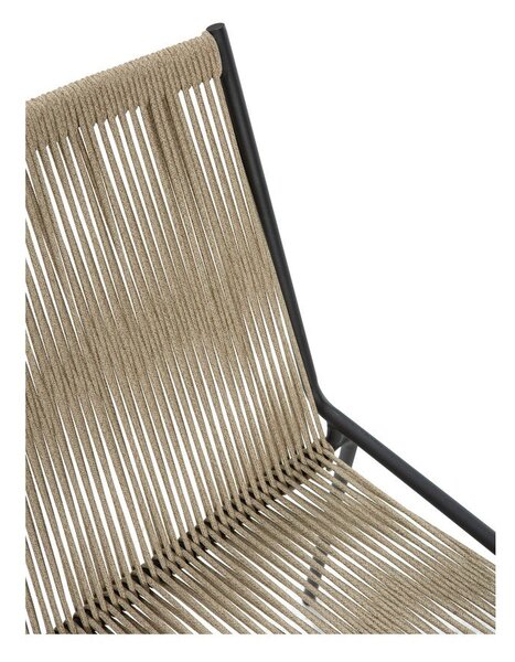 Sedie da pranzo in set beige in metallo impilabili 2 pz Emily – Marckeric