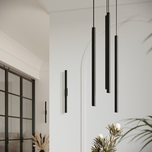 Lampada da parete nera ø 2,5 cm Fideus – Sollux