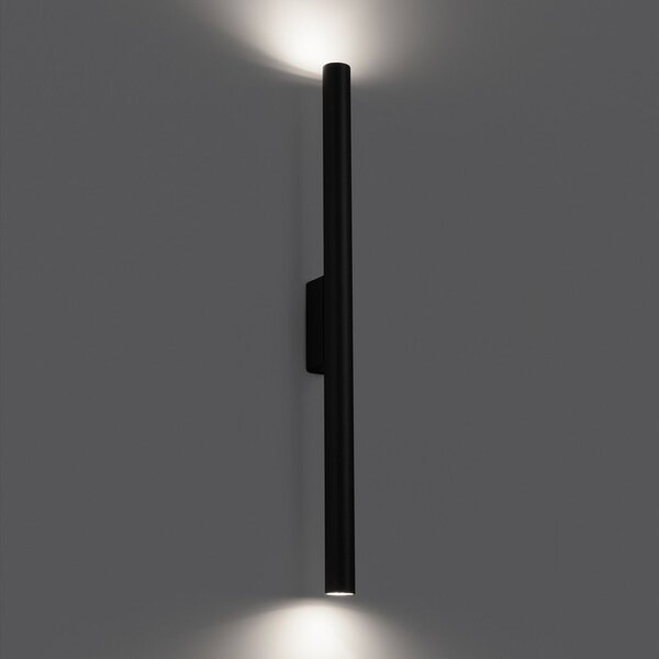 Lampada da parete nera ø 2,5 cm Fideus – Sollux
