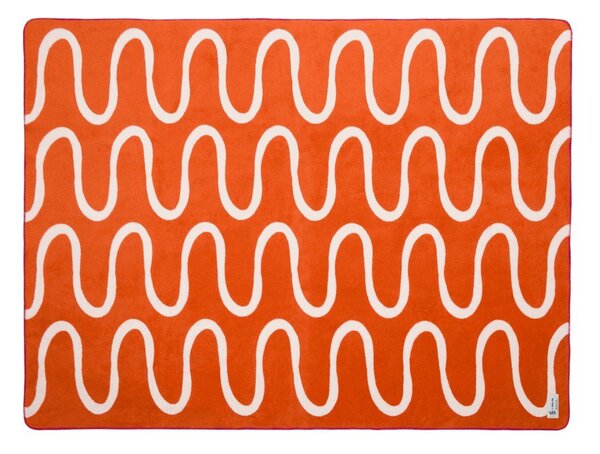 Coperta arancione 150x200 cm Swirl – noo.ma