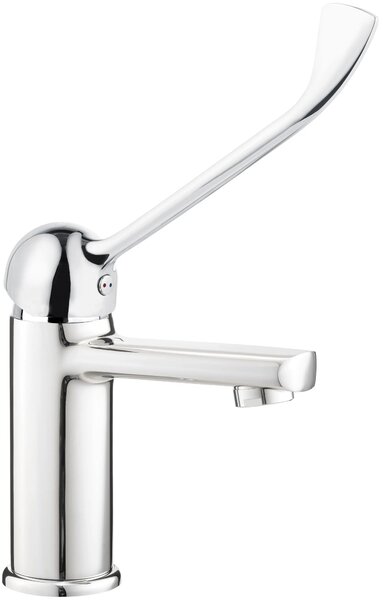 Rubinetto per lavabo, con leva clinica - cromato, leva clinica allungata
