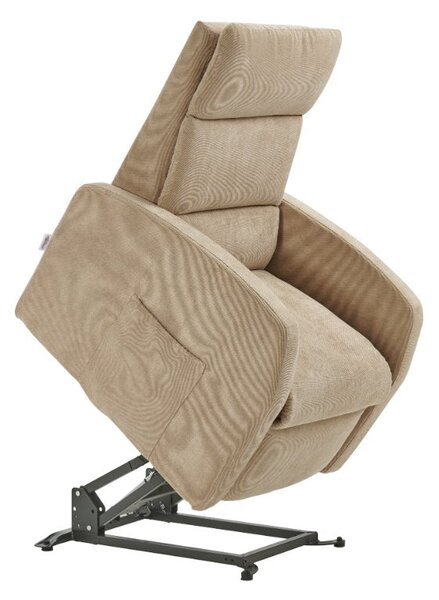 Poltrona Alzapersona Elettrica 2 Motori 72x111x86 cm Martina in Microfibra Dispositivo Medico 1 Beige