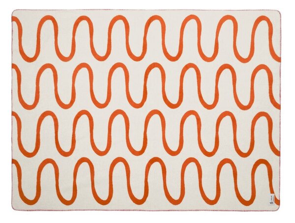 Coperta arancione 150x200 cm Swirl – noo.ma