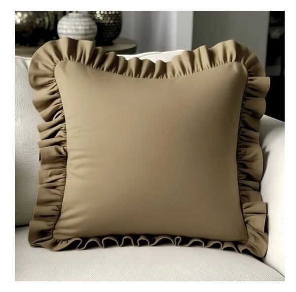 Federa decorativa in misto cotone 40x40 cm Ruffled – Mila Home
