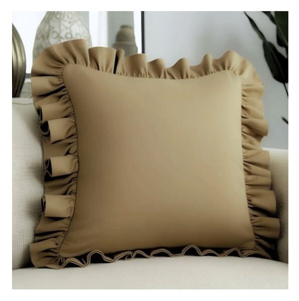 Federa decorativa in misto cotone 40x40 cm Ruffled – Mila Home