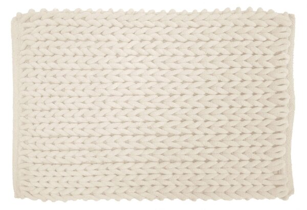 Tappetino per il bagno color crema 50x80 cm Ariel – douceur d'intérieur