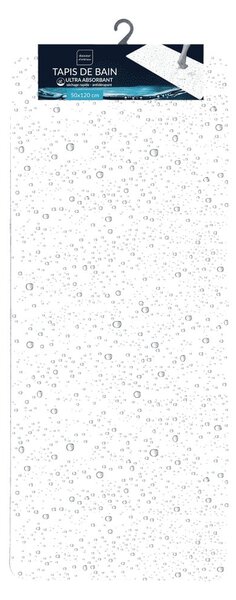 Tappetino per il bagno grigio chiaro 50x120 cm Splash – douceur d'intérieur