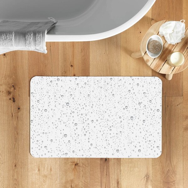 Tappetino per il bagno grigio chiaro 50x120 cm Splash – douceur d'intérieur