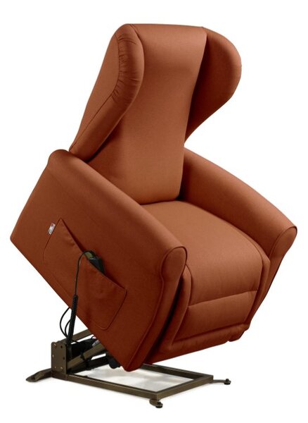 Poltrona Alzapersona Elettrica 2 Motori 90x100x90 cm Sofa in Microfibra Dispositivo Medico 1 Mattone