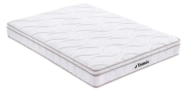 Materasso matrimoniale francese a molle 3 zone e memory foam 140 x 190 cm - WOLKENTANZ di YSMÉE