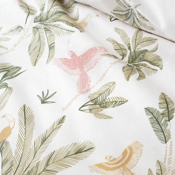 Biancheria da letto beige per letto matrimoniale 200x200 cm Paradiso Palm – Catherine Lansfield