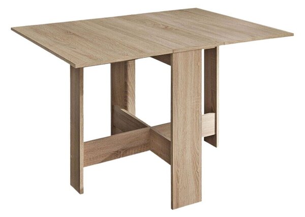 Tavolo Pieghevole Salvaspazio 130x76x73,4 cm in MDF Artemio Rovere