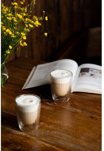 Tazze in set per cappuccino in vetro 2 pz 250 ml Livio Duo – Vialli Design