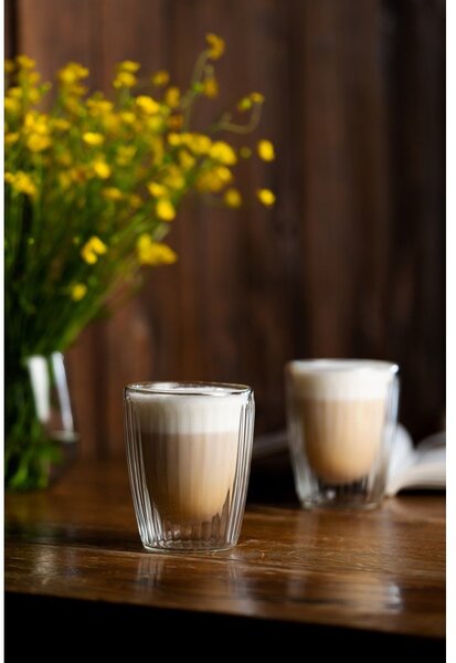 Tazze in set per cappuccino in vetro 2 pz 250 ml Livio Duo – Vialli Design