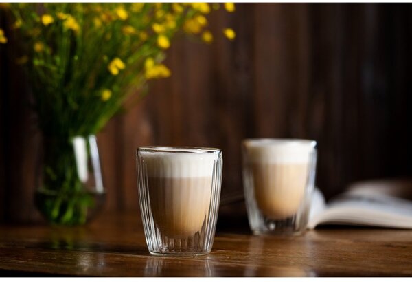 Tazze in set per cappuccino in vetro 2 pz 250 ml Livio Duo – Vialli Design