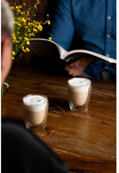 Tazze in set per cappuccino in vetro 2 pz 250 ml Livio Duo – Vialli Design