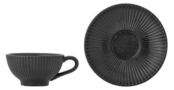 Tazzina per cappuccino nera in ceramica 200 ml Neri – Bloomingville