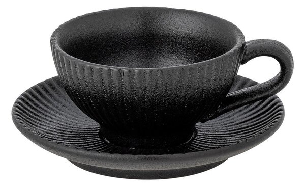 Tazzina per cappuccino nera in ceramica 200 ml Neri – Bloomingville