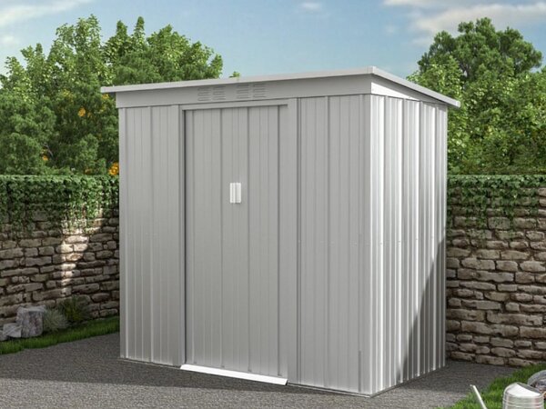 Casetta da giardino 2,32 m² in Acciaio galvanizzato Grigio - ACAMAR